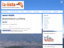 Tablet Screenshot of la-lista.info